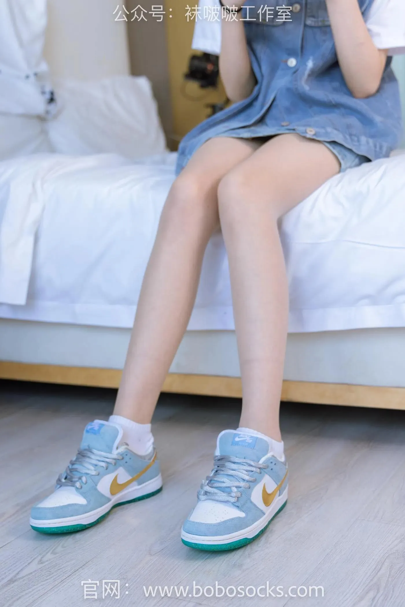 [BoBoSocks袜啵啵]NO.123 小甜豆-板鞋、白棉袜、肉丝 [140P]插图5